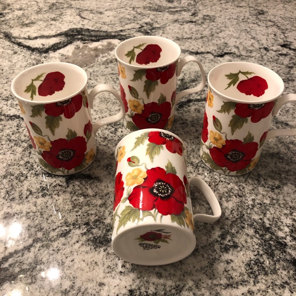 New MONET Rare Fine Bone China Vintage mug set 💋